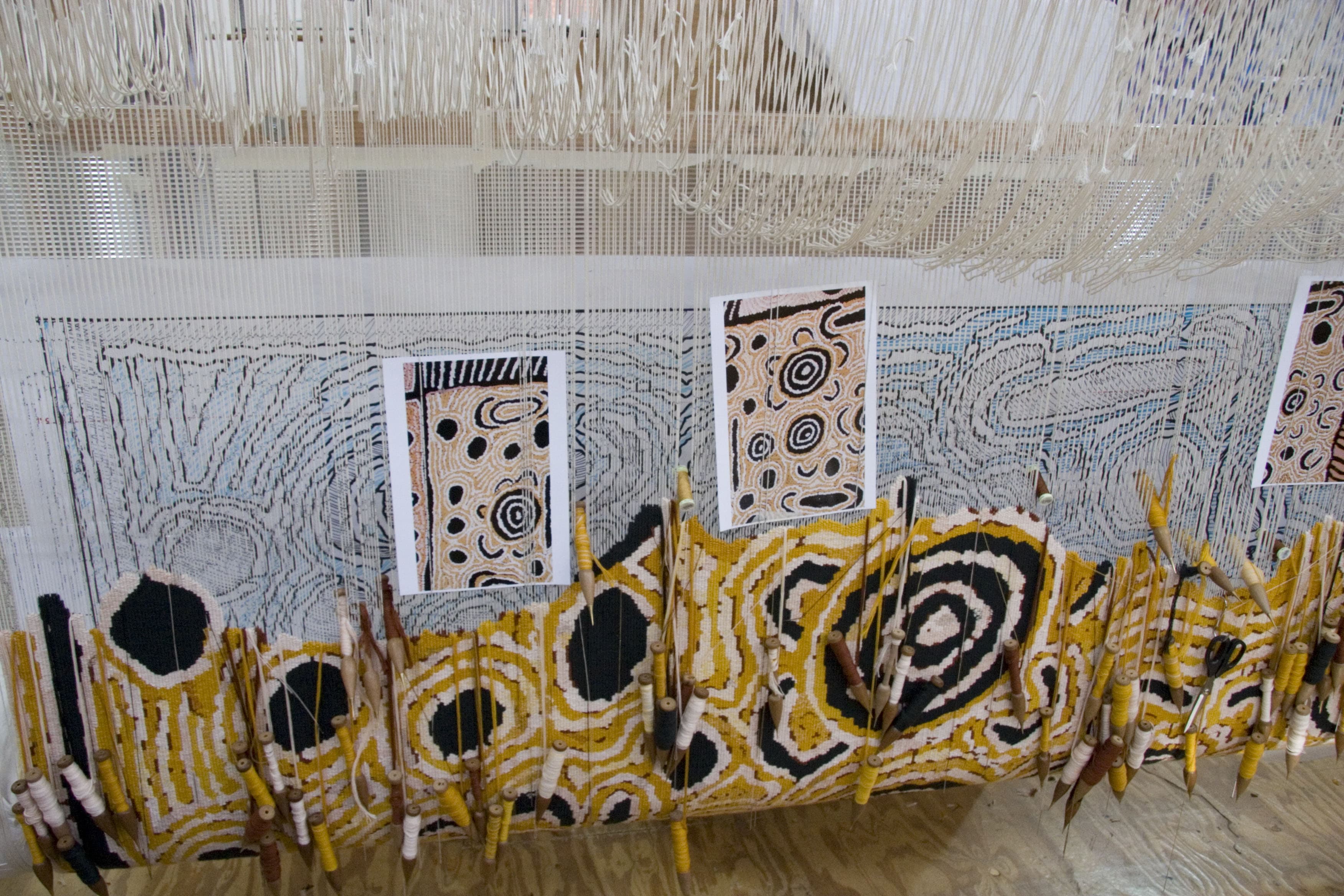 Untitled (detail from Kiwirrkurra Women’s Painting) Australian